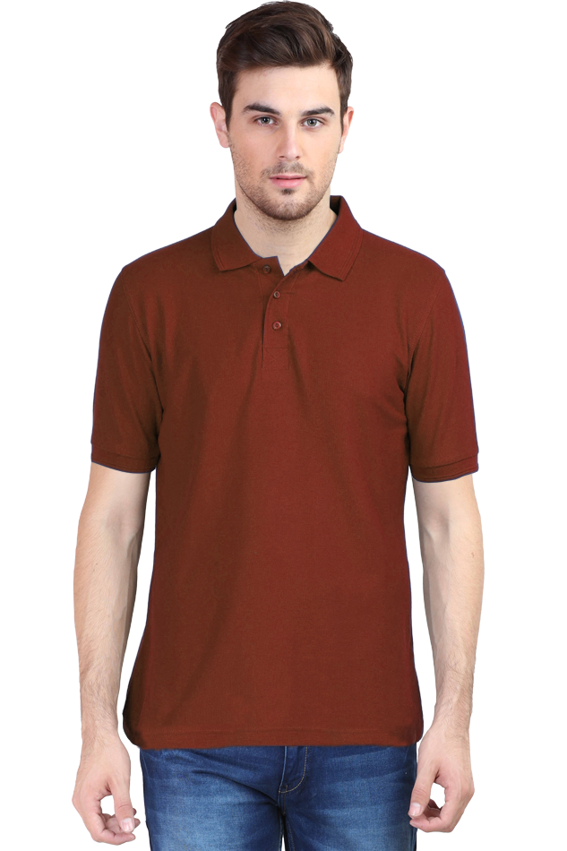 Lafangah Men's Polo Half Sleeve  Cotton Tshirt