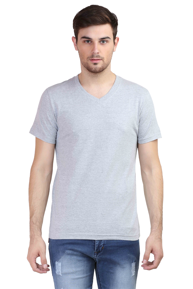 Lafangah Men's Vneck Half Sleeve cotton Tshirt